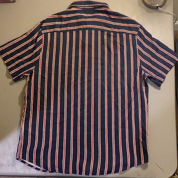 Denim and Flower Men Shirt - Picture 2 of 5